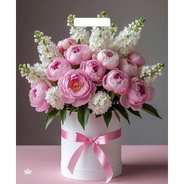 Мешок ПВД (выр.руч) 450*380 (60мкр) Пионы и сирень